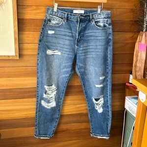 KanCan Straight Leg Boyfriend Jeans